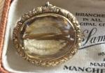 Victorian Rolled Gold Real Citrine Brooch/Pendant