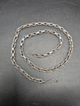 Antique Sterling Silver 20-Inch Belcher Link Necklace