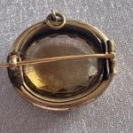 Victorian Rolled Gold Real Citrine Brooch/Pendant