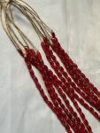 Czech Vintage Gold Foil Glass Bead Necklace