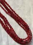 Czech Vintage Gold Foil Glass Bead Necklace
