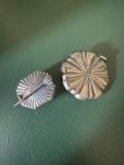 Charming Pair of 19th Century Enamel Brooches