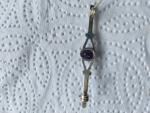 Elegant Vintage Sterling Silver Amethyst Brooch