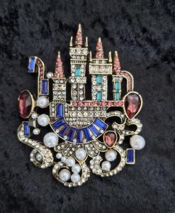 Disney Castle Large Vintage Brooch Gift