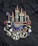 Disney Castle Large Vintage Brooch Gift