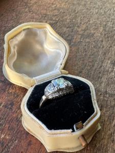 Vintage Engagement Ring 1.32 Carat Size M