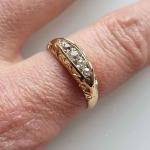 Art Deco Diamond Engagement Ring in 14k White Gold