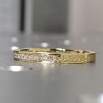 Vintage Diamond Filigree Wedding Band in 14K Gold