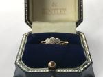 Antique Diamond Trilogy Ring in 9ct Gold & Platinum