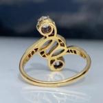 Vintage Art Deco Diamond Engagement Ring in Gold