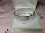 Victorian 1884 Sterling Silver Floral Hinged Bangle