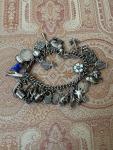 Vintage Silver Charm Bracelet