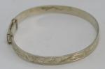 Vintage Sterling Silver Art Deco Christening Bracelet