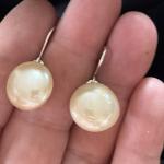 Edwardian Silver Pearl Drop Earrings