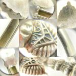Victorian Etruscan Revival Silver Bypass Cuff Bracelet