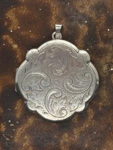 Vintage Sterling Silver Locket - Antique Size