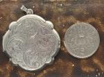 Vintage Sterling Silver Locket - Antique Size