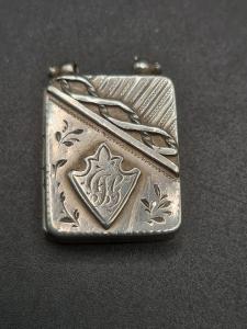 Victorian Sterling Silver Hair Memorial Locket