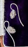 Stunning Art Deco Sterling Silver Paste Earrings
