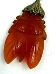 Vintage Victorian 9CT Gold Carnelian Scarab Earrings