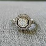 Art Deco 2 Ct Antique Diamond Engagement Ring