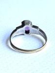 Art Deco Gold and Silver Paste Set Ring