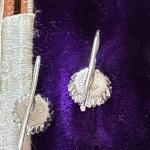 Stunning Art Deco Sterling Silver Paste Earrings