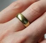 Edwardian 9ct Gold Wedding Band Ring
