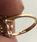 9ct Yellow Gold Citrine & Pearl Antique Ring