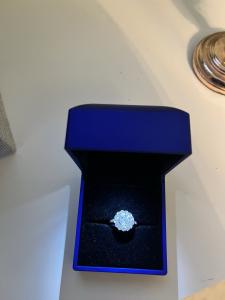 Edwardian Diamond Ring with 1.3 Ct Gem