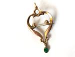 Edwardian 9ct Gold Lavaliere Pendant Necklace