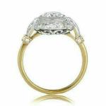 Vintage 2Ct Art Deco Diamond Engagement Ring