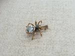 Victorian 9ct Gold Spider Pendant with Aquamarine