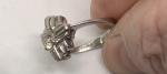 Art Deco 18K Diamond Vintage Engagement Ring