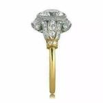 Vintage 2Ct Art Deco Diamond Engagement Ring
