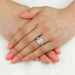 Vintage 2Ct Art Deco Diamond Engagement Ring