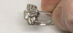 Art Deco 18K Diamond Vintage Engagement Ring