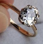 18Ct Gold Diamond Old Cut Solitaire Antique Ring