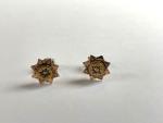 Victorian Etruscan Revival 9ct Gold Pearl Earrings