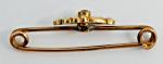 Charming Antique Art Nouveau Bar Brooch