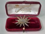 Victorian Sparkling Paste Starburst Brooch Pin