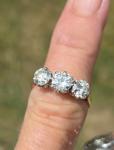 Stunning Antique 1.50ct Diamond Trilogy Ring