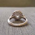 Vintage 2.00 Ct Round Sapphire and Diamond Ring