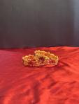 Lotus Antique Bangle Set for Women - 2 Pieces