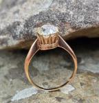 Rose Gold 1.70ct Old Cut Diamond Solitaire Ring