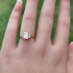 Elegant 18ct Vintage Gold Emerald Cut Ring