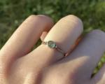 Antique Emerald Engagement Ring in 9ct Gold