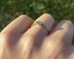 Antique Emerald Engagement Ring in 9ct Gold