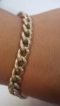 Victorian Engraved Pinchbeck Link Bracelet - 8