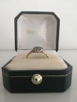 Antique Gold Ring with Sapphire and Diamonds